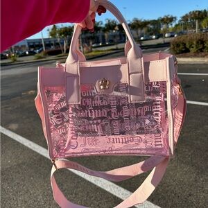 pink/clear Juicy mini tote